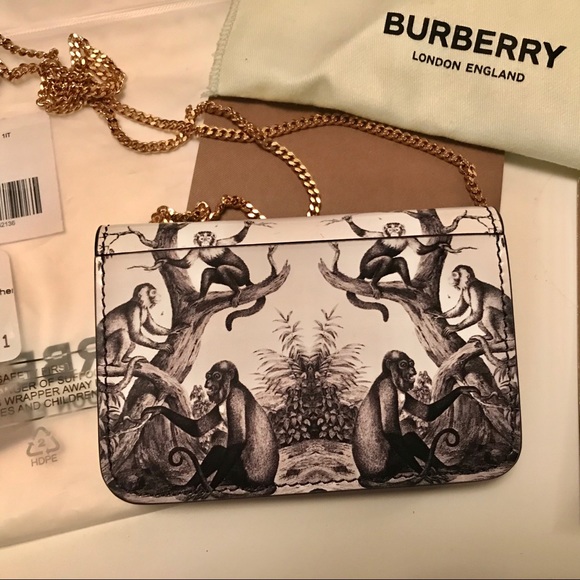 Burberry black and white monkey print jody bag - Picture 2 of 8